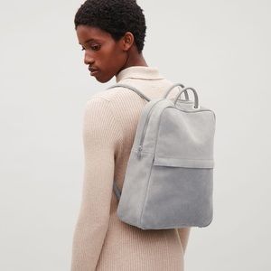 COS Suede Backpack with Tubular Straps
